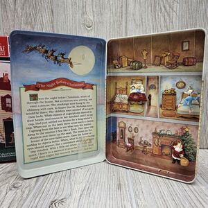 Hallmark The‎ Night Beforw Christmas Tin Box with Mini Ornaments Lot 1-4